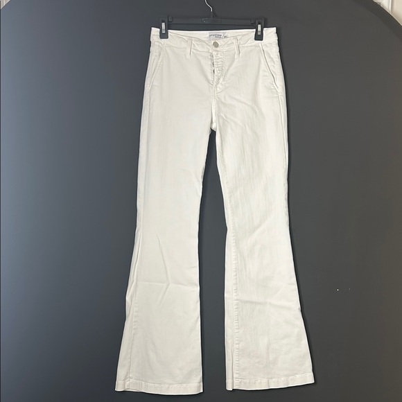 Just Black Denim Women’s White Jeans Stretch Mid Rise Bootcut Size 27 - Picture 1 of 10